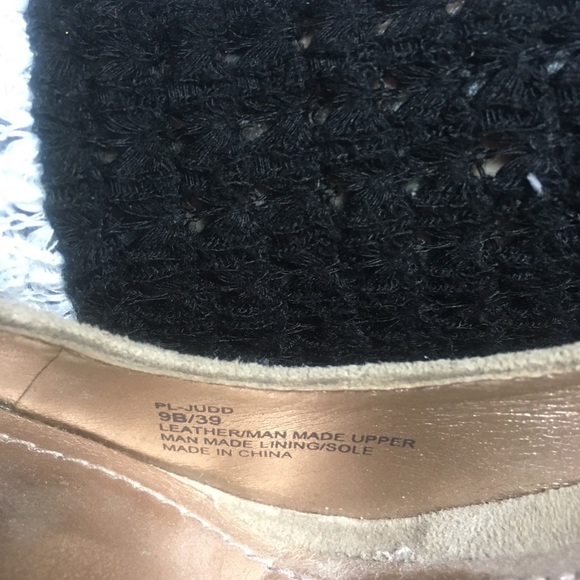 BCBG Paris snakeskin tan suede black leather pumps - Picture 4 of 7